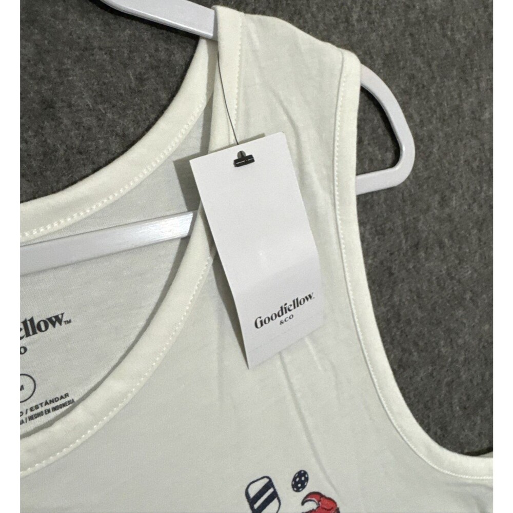 Goodfellow & Co Men's Tank Top Lobster Print White Medium - Picture 5 of 6